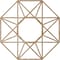 Ekena Millwork Guardian Wood Fretwork Pierced Ceiling Medallion, Red Oak, 32"OD x 12 1/2"ID x 3/8"T CMWP32X32X0375GDRO - alternate 2